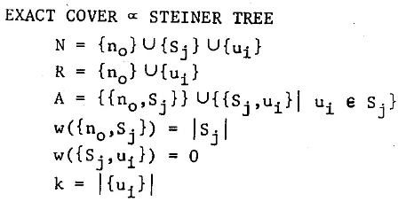 Steiner Tree reduction